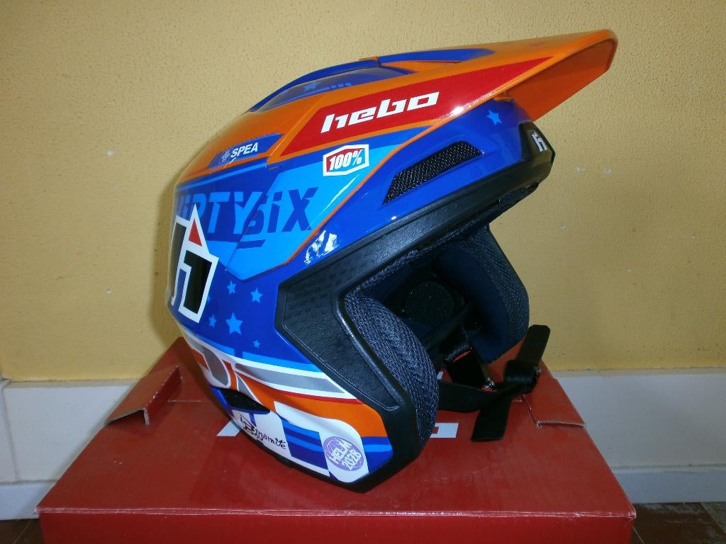 trial helm. Toni bou. Hebo, Motoren, Kleding | Motorhelmen, Overige merken, L, Tweedehands, Overige typen