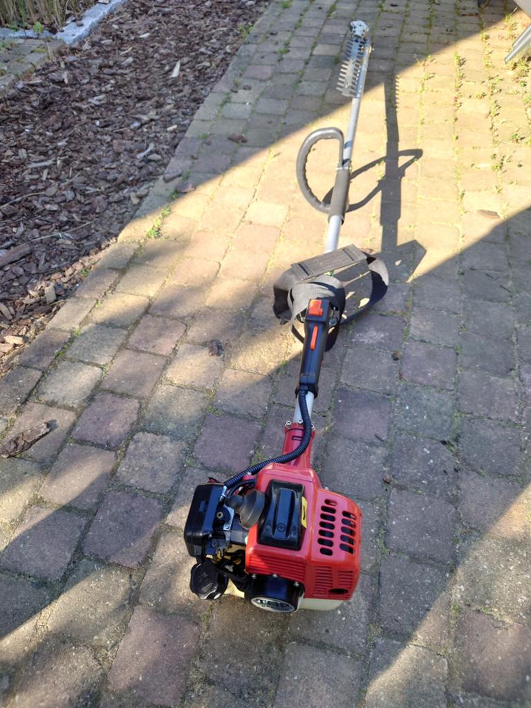 Top Garden Benzine heggenschaar op Stok, DEFECTE kickstarter, Tuin en Terras, Ophalen, Gebruikt, Benzine, Top Garden