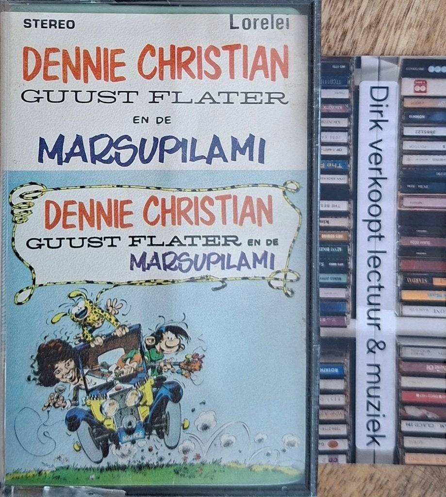 Dennie Christian; Guust Flater en de Marsupilami (1978, NL), Cd's en Dvd's, Gebruikt, 1 bandje, Ophalen of Verzenden, Origineel