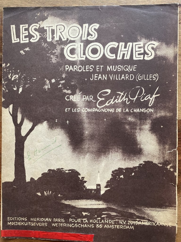 Les trois cloches - creé par Edith Piaf, Zang, Gebruikt, Ophalen of Verzenden, Artiest of Componist