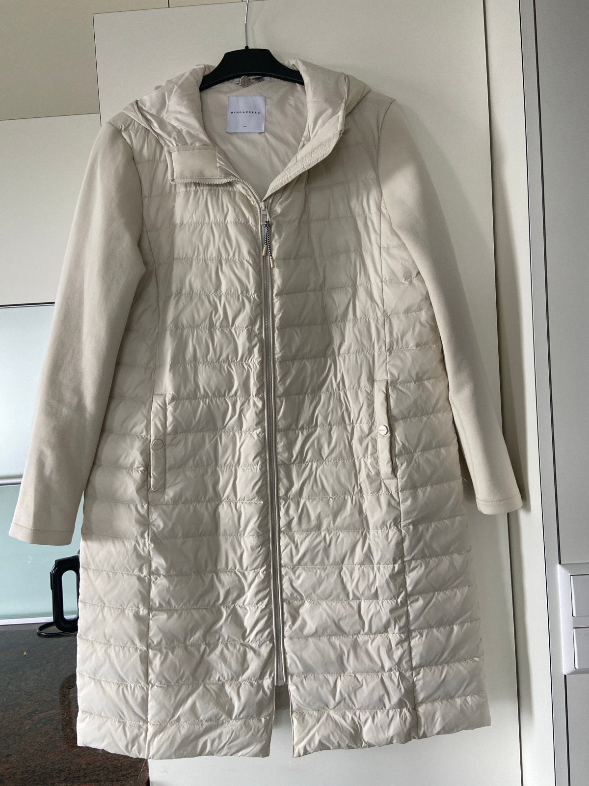 Zo goed als nieuwe Rino & Pelle jas maat 40 met capuchon, Kleding | Dames, Jassen | Winter, Verzenden, Zo goed als nieuw, Maat 38/40 (M)