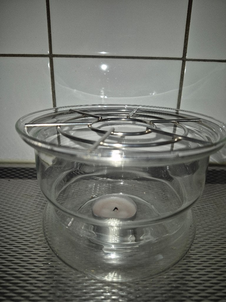 theelicht, Huis en Inrichting, Keuken | Keukenbenodigdheden, Overige typen, Ophalen of Verzenden, Gebruikt, Glas