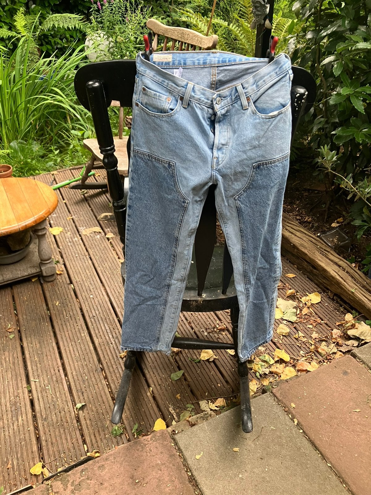 Levi’s 501 western look spijkerbroek maat 27/30, Ophalen of Verzenden, Zo goed als nieuw, Blauw, W27 (confectie 34) of kleiner
