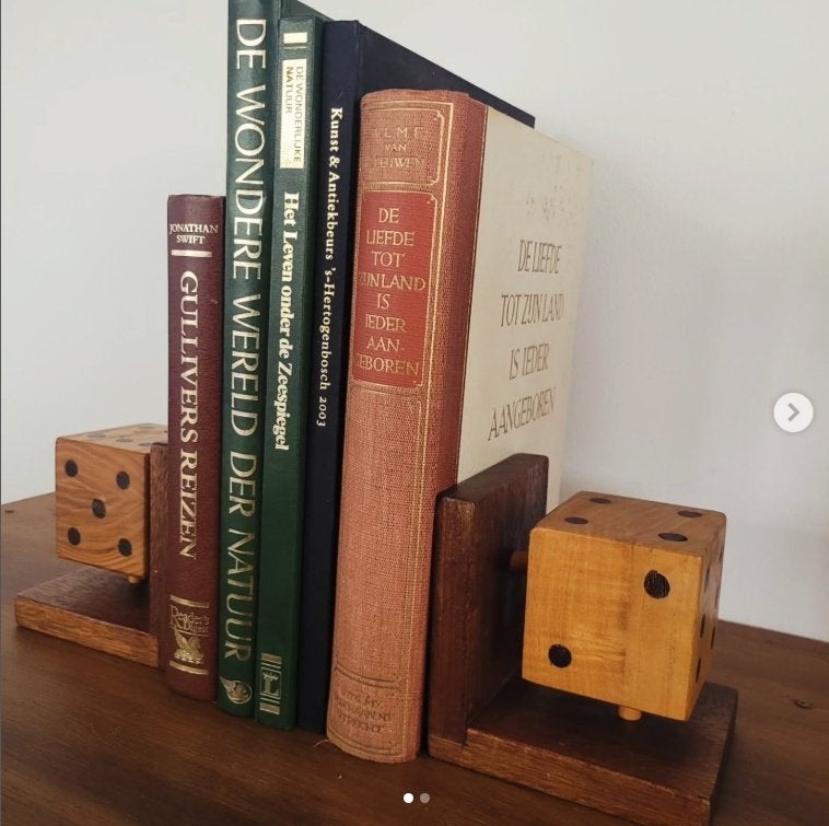 Boekensteun houders vintage, Ophalen of Verzenden