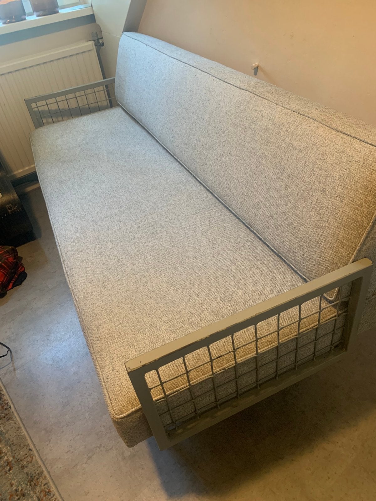 Vintage slaapbank, Ophalen, Gebruikt, Eenpersoons
