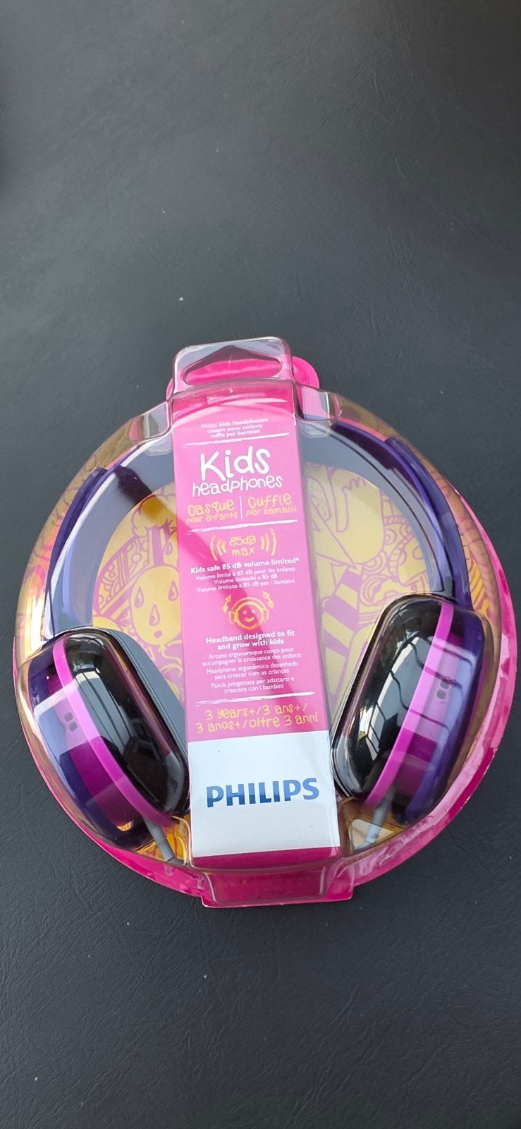 Philips Kids Koptelefoon - Roze/Paars - Veilig Volume, Verzenden, Nieuw, Over-ear, Meerkleurig