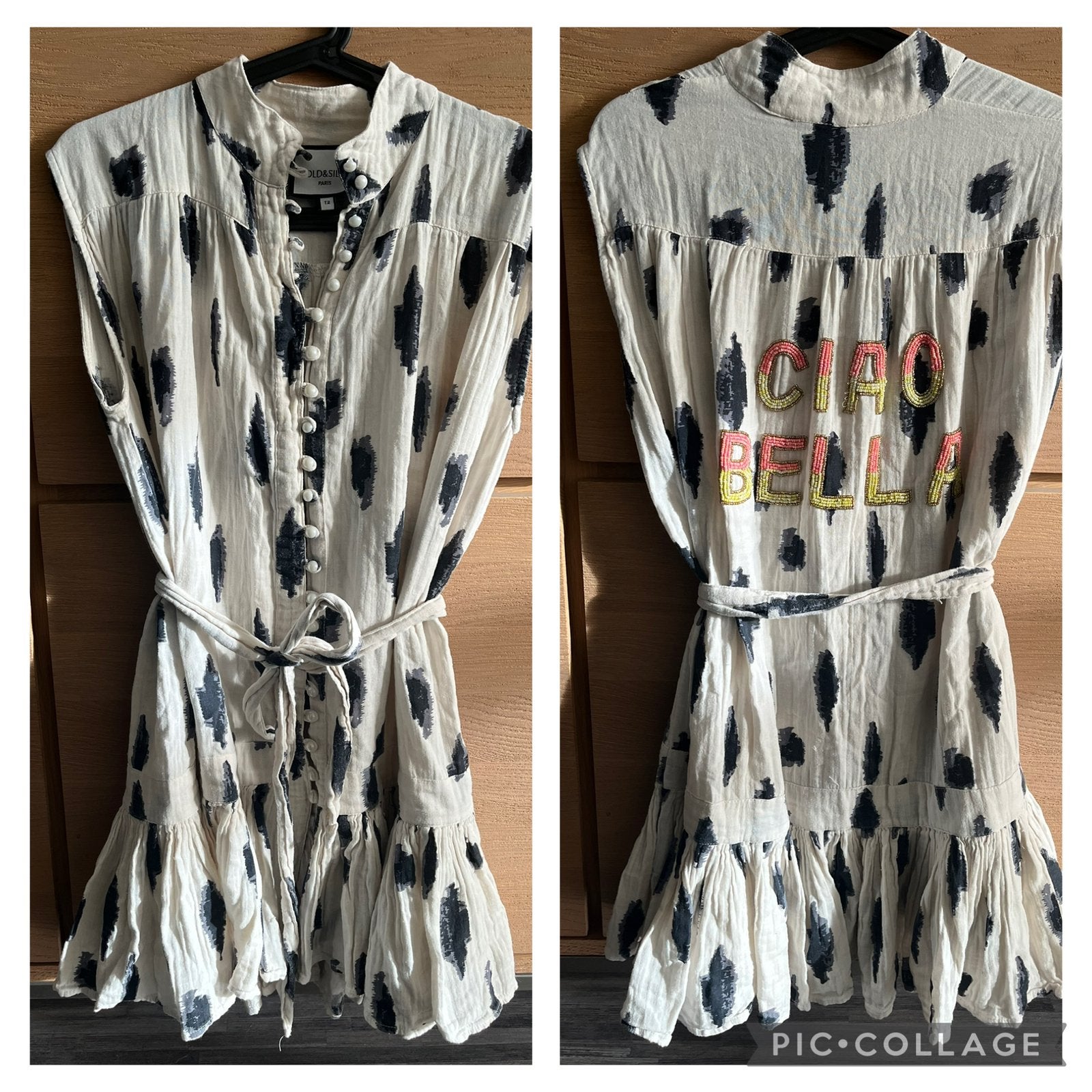 Leuke jurk Gold & Silver, Kleding | Dames, Jurken, Wit, Ophalen of Verzenden, Maat 36 (S), Gedragen