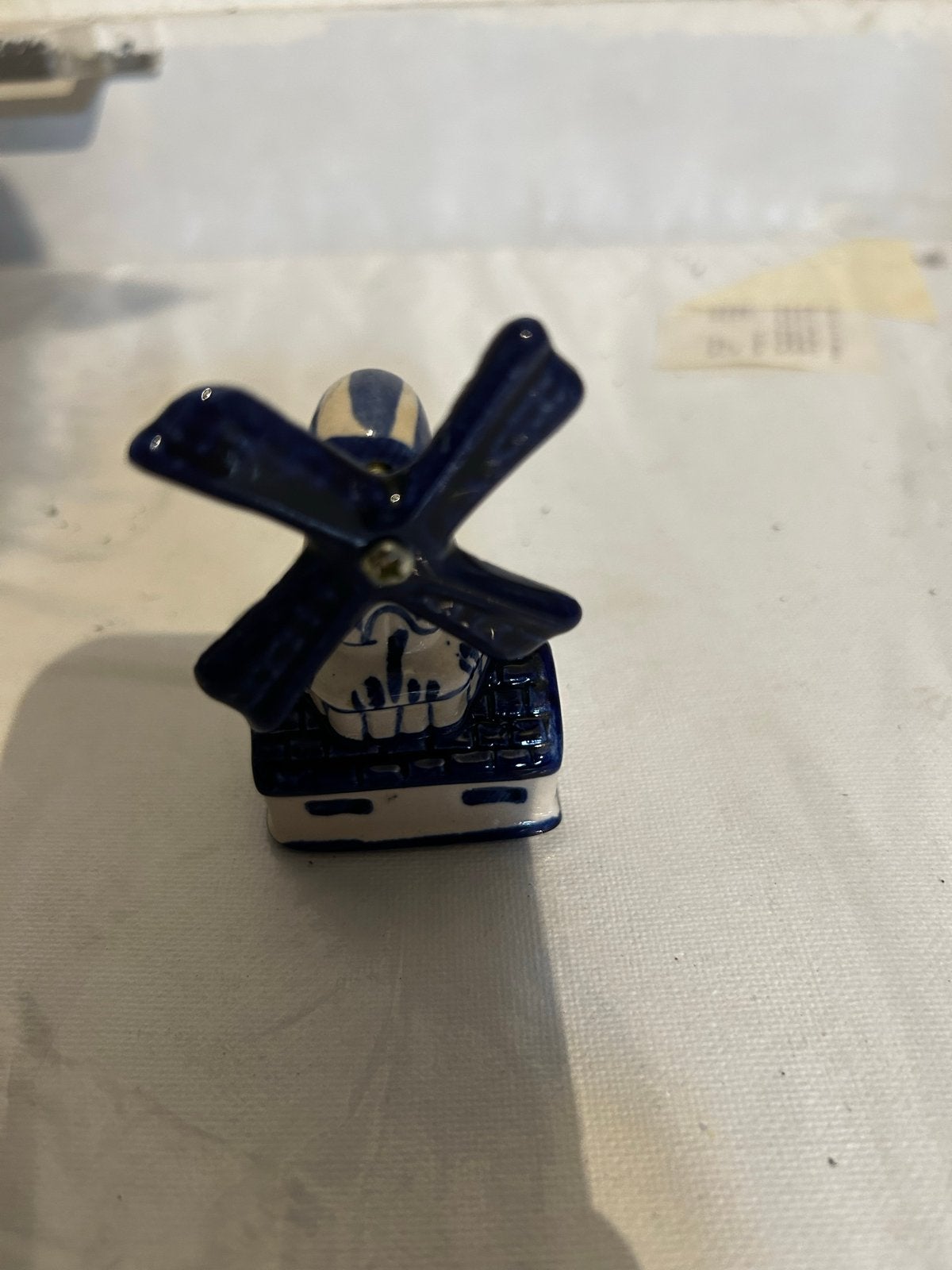 Delfts Blauw Windmolen Miniatuur - Handgeschilderd, Antiek en Kunst, Ophalen of Verzenden