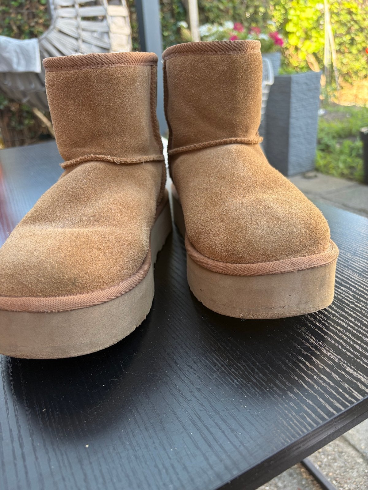Ugg Classic Ultra Mini Platform Laarzen - Maat 37, Ophalen, Gedragen, Bruin, Lage of Enkellaarzen