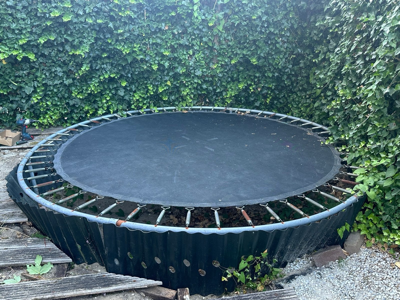 Inbouw trampoline 3 meter diameter, Kinderen en Baby's, Ophalen, Gebruikt
