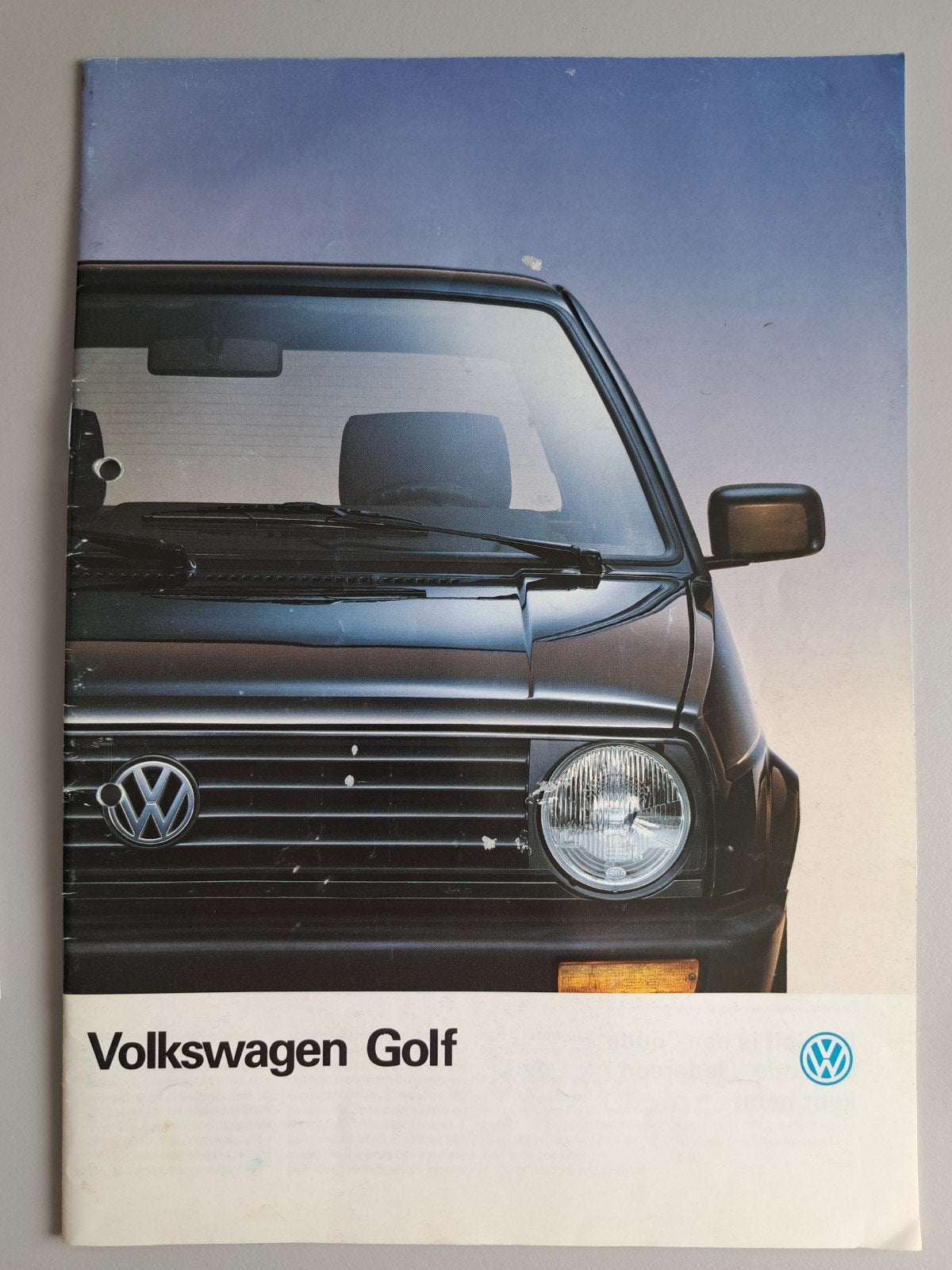 originele VW Golf 2 brochure met extra's, Boeken, Auto's | Folders en Tijdschriften, Ophalen of Verzenden, Gelezen, Volkswagen