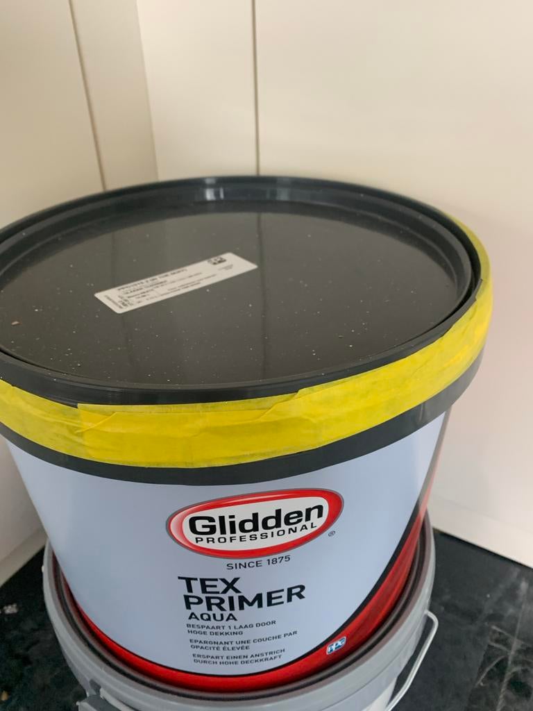 Nieuwe Glidden Tex Primer Aqua - In the Buff (10L), Ophalen, Overige kleuren, 5 tot 10 liter, Nieuw