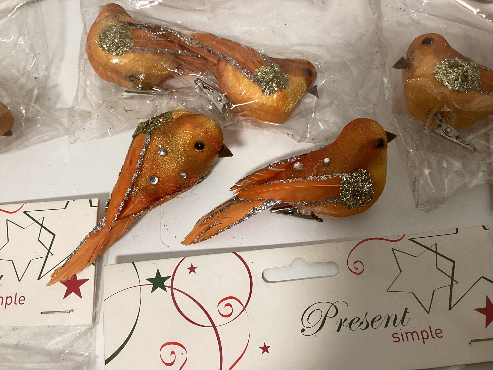 Mooie nieuwe kerst vogel hangers, kerst decoratis 20 stuks, Ophalen of Verzenden
