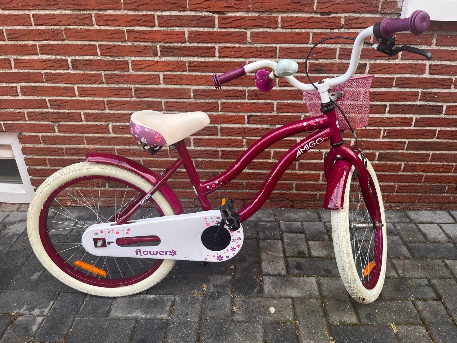 Amigo Kinderfiets 20 inch, Ophalen, Gebruikt, Velgrem, 20 inch of meer