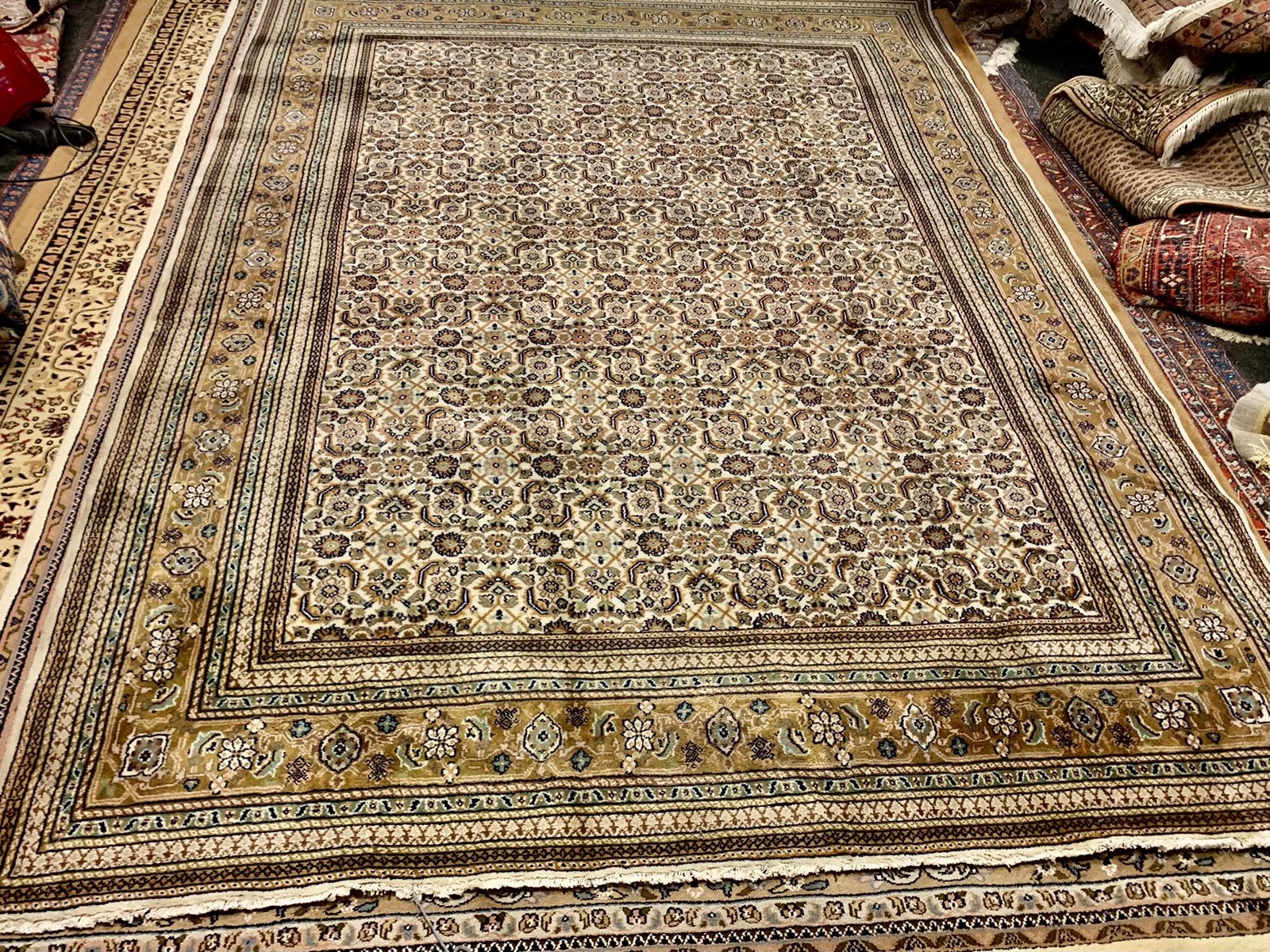 origineel handgeknoopt Perzische tapijt, Ophalen, Gebruikt, ., 200 cm of meer