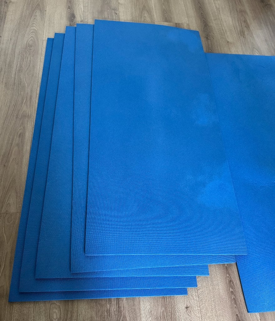 yoga | gym matje 70 x 150 blauw, Ophalen, Zo goed als nieuw, Yogamat