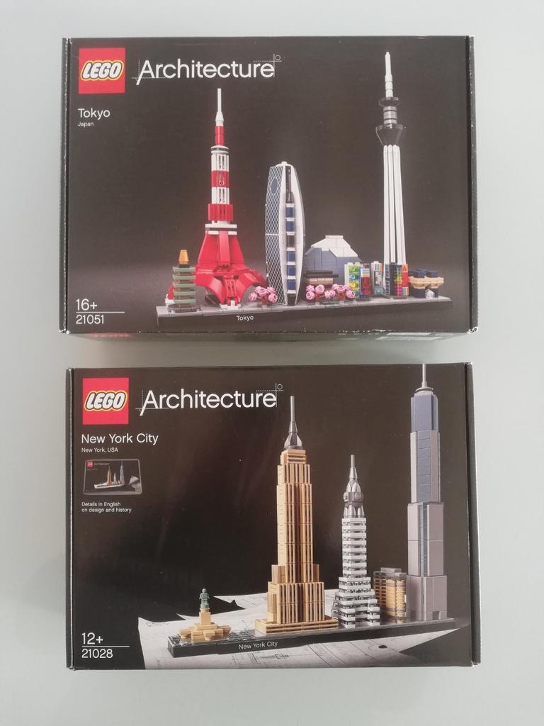 Lego Architecture Tokio & New York City., Lego, Nieuw, Ophalen of Verzenden, Complete set