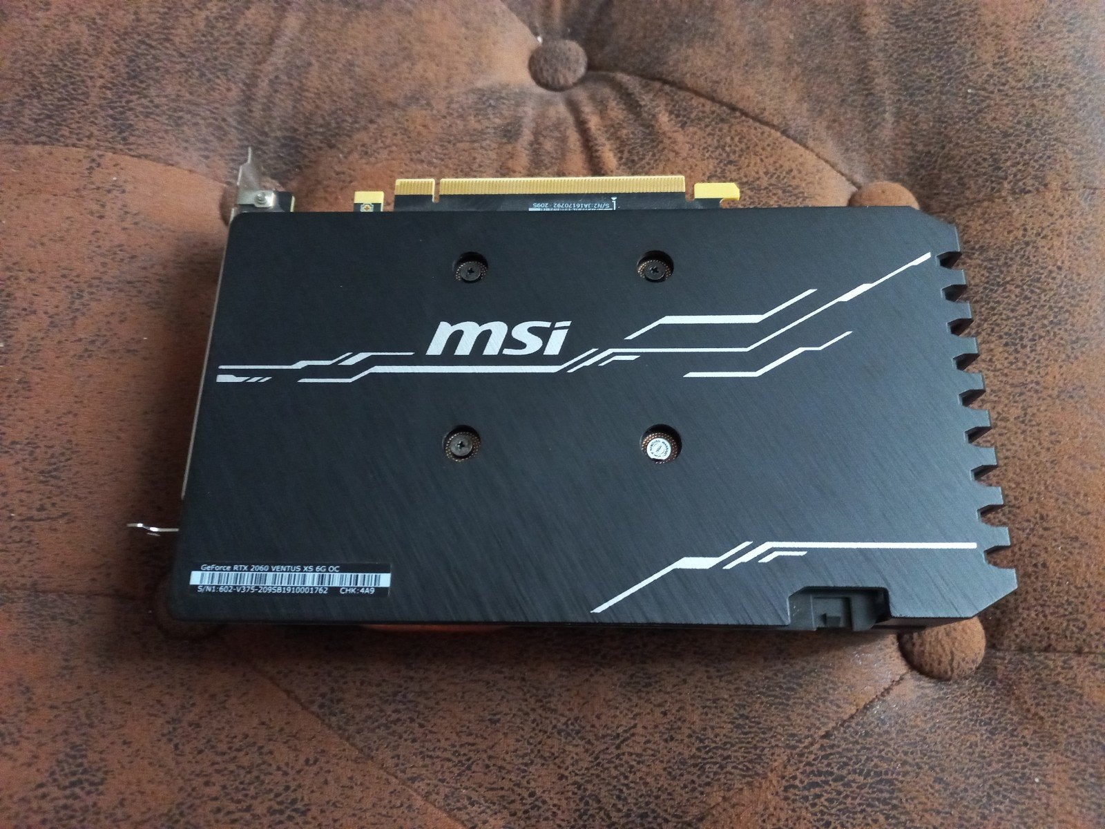 MSI GeForce RTX 2060 VENTUS XS 6G OC Videokaart, Computers en Software, PCI-Express 3, Gebruikt, GDDR6, Ophalen of Verzenden