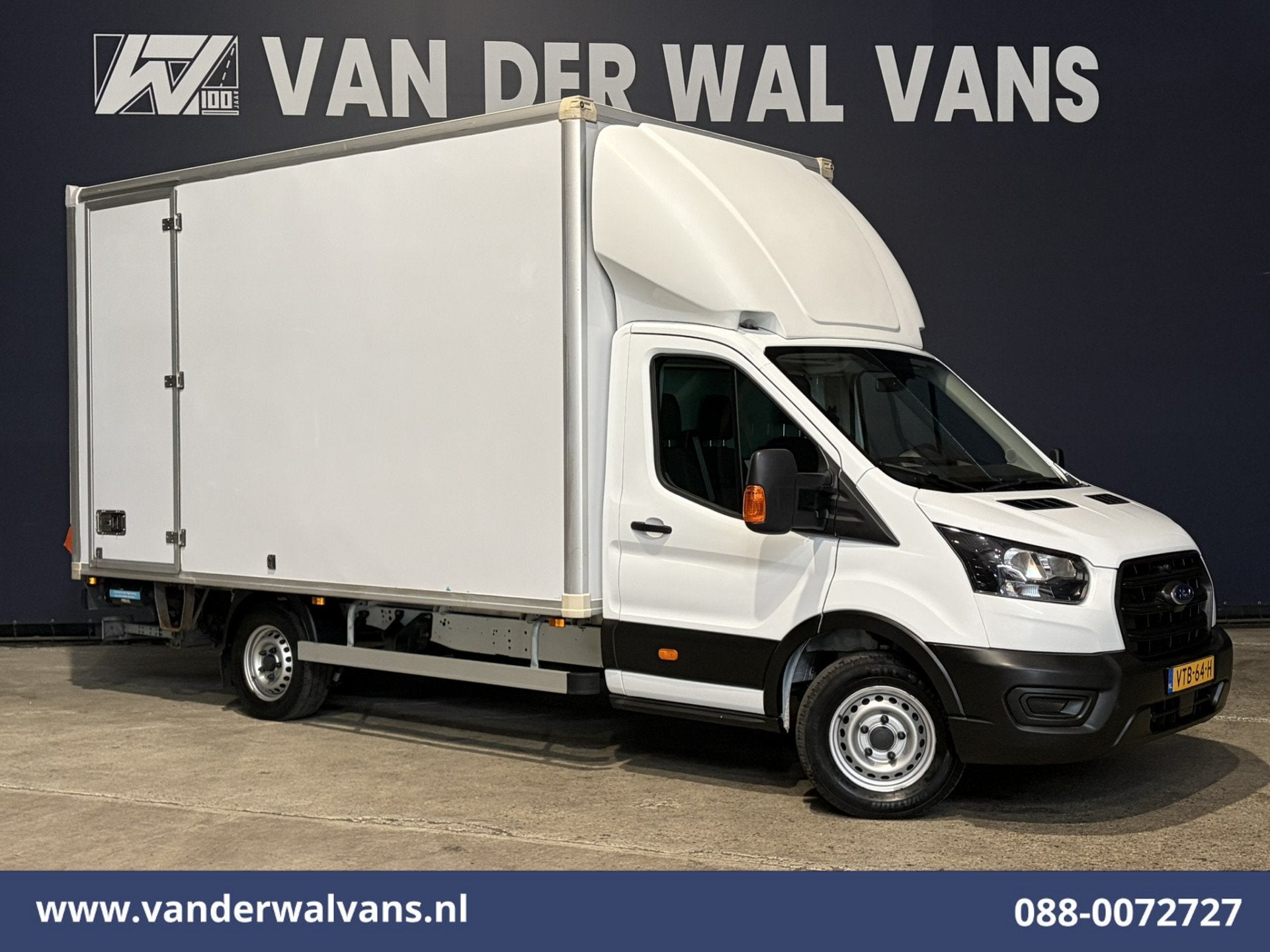 Ford Transit 2.0 TDCI 130pk Bakwagen 232cm Hoog Laadklep Zij, Voorwielaandrijving, 1995 cc, 4 cilinders, Wit