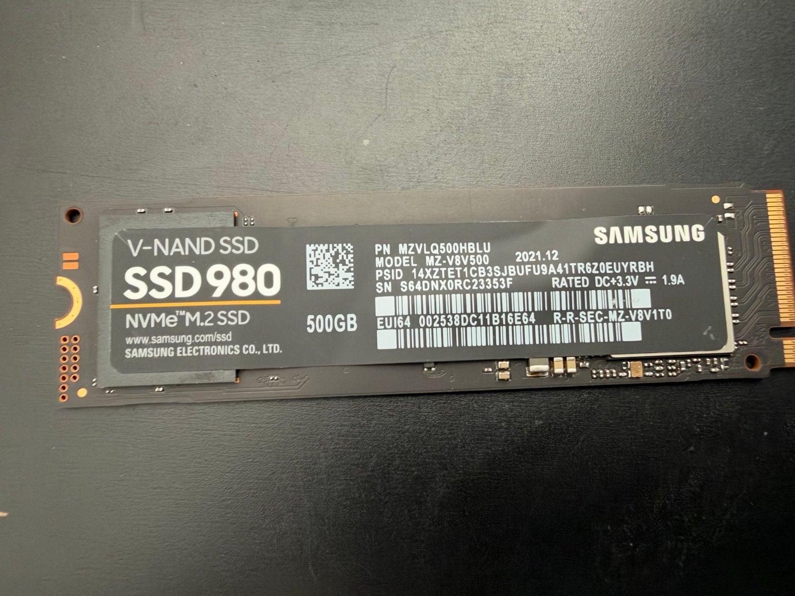 Samsung 980 NVMe M.2 SSD 500GB - Z.G.A.N., Computers en Software, Intern, Server, SSD, Ophalen of Verzenden