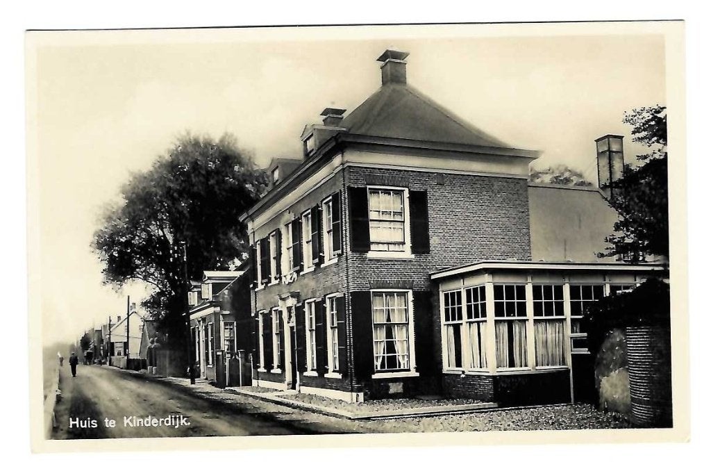 Kinderdijk - Huis, Verzenden, 1940 tot 1960, Ongelopen, Zuid-Holland