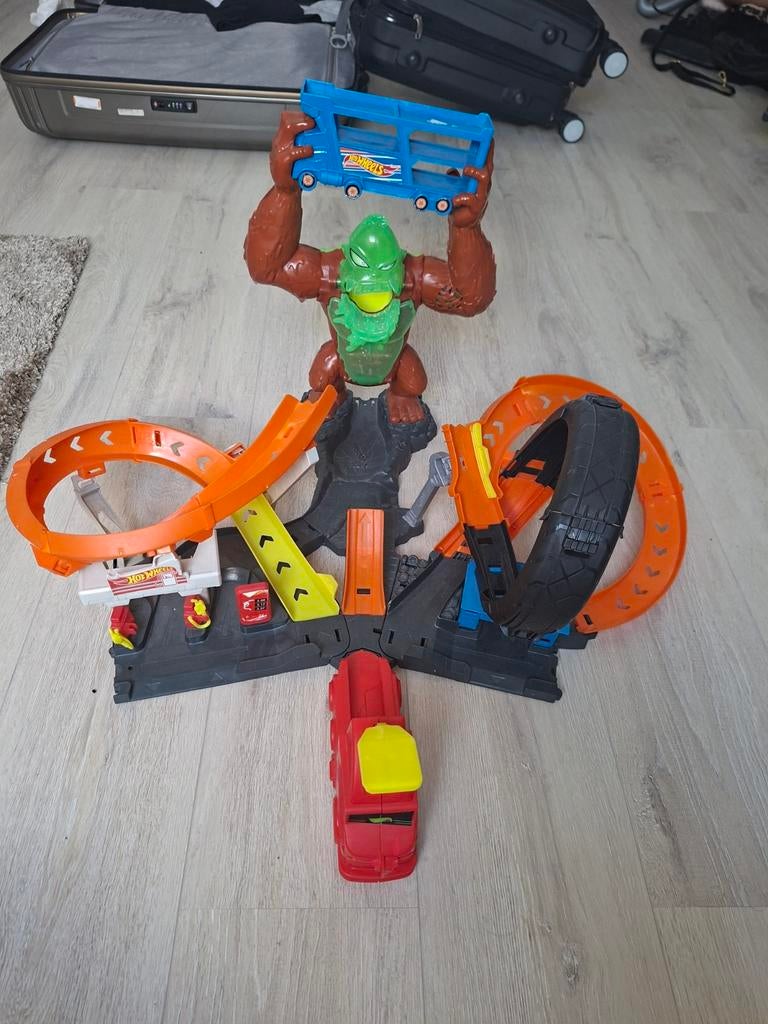 Hot Wheels Gorilla Attack speelset met auto, Ophalen of Verzenden