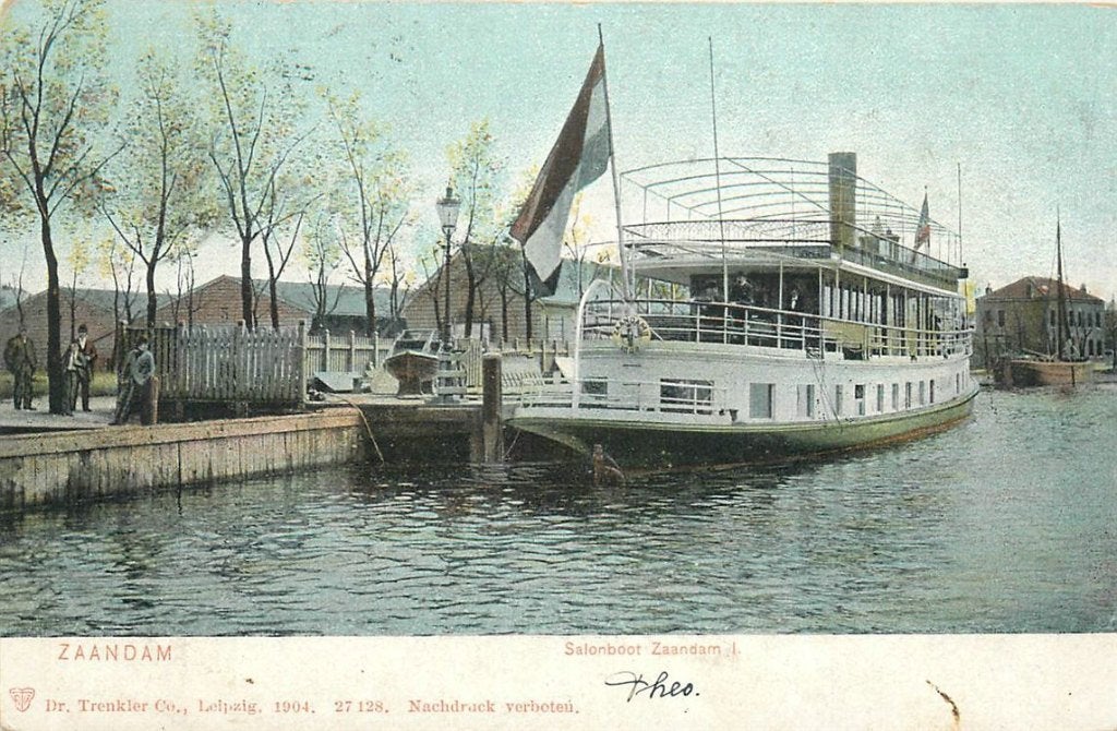 701-028-031 Zaandam Salonboot Zaandam I, Verzenden, Voor 1920, Noord-Holland