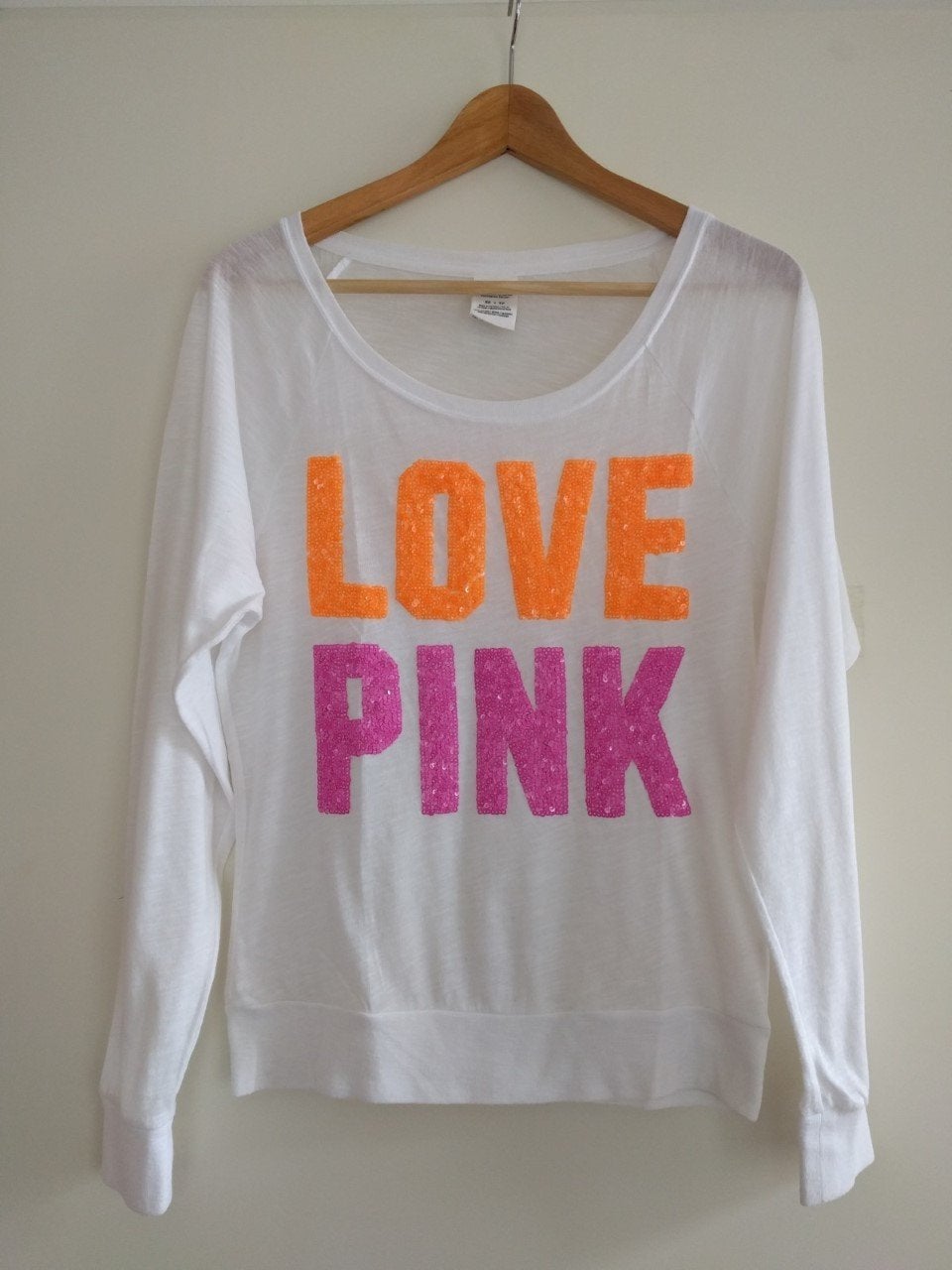Victoria secret Love Pink top XS, Wit, Ophalen of Verzenden, Zo goed als nieuw, Maat 34 (XS) of kleiner