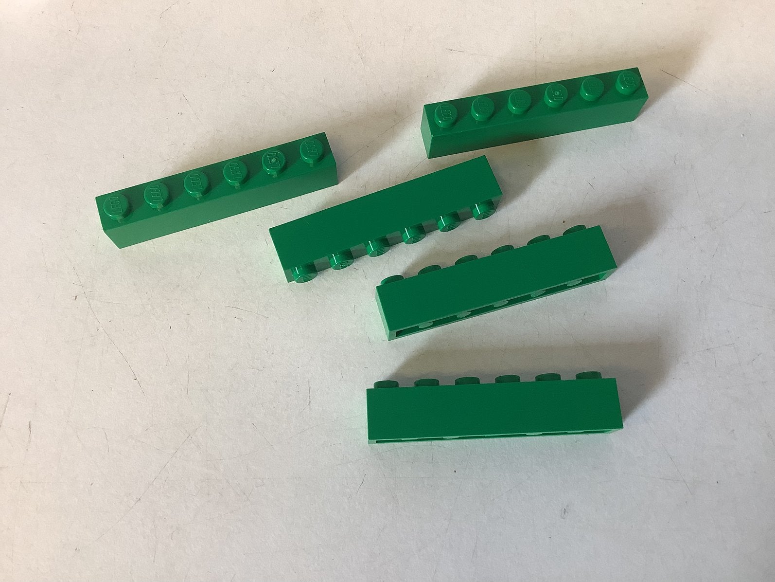 Lego steen 1x6 groen, Ophalen of Verzenden, Gebruikt, Losse stenen, Lego