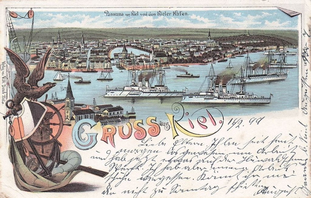 702-359-045 Kiel, Verzenden, Voor 1920, Duitsland