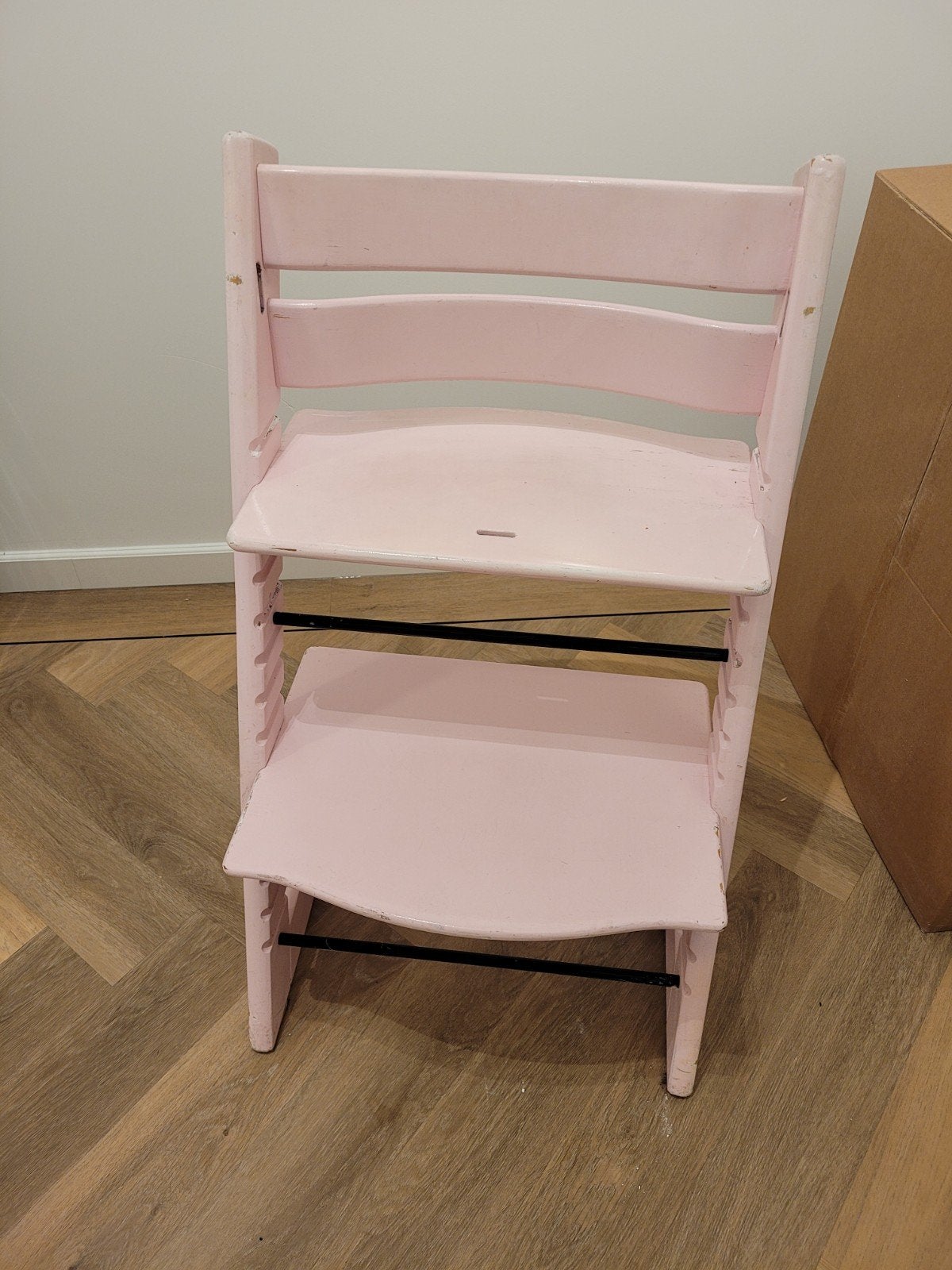 Stokke tripp trapp met verkleiner, Kinderen en Baby's, Kinderstoelen, Ophalen, Gebruikt, Meegroeistoel