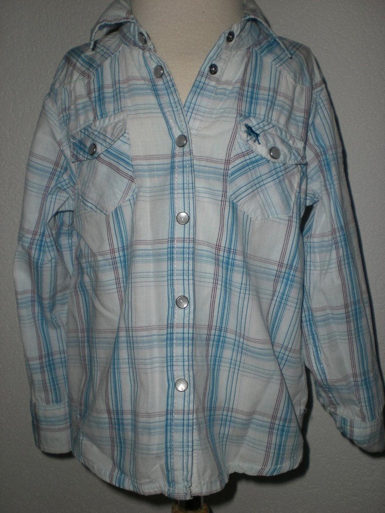 H&M geruite blouse 110 in goede staat, Kinderen en Baby's, Verzenden, Zo goed als nieuw, Meisje, Overhemd of Blouse