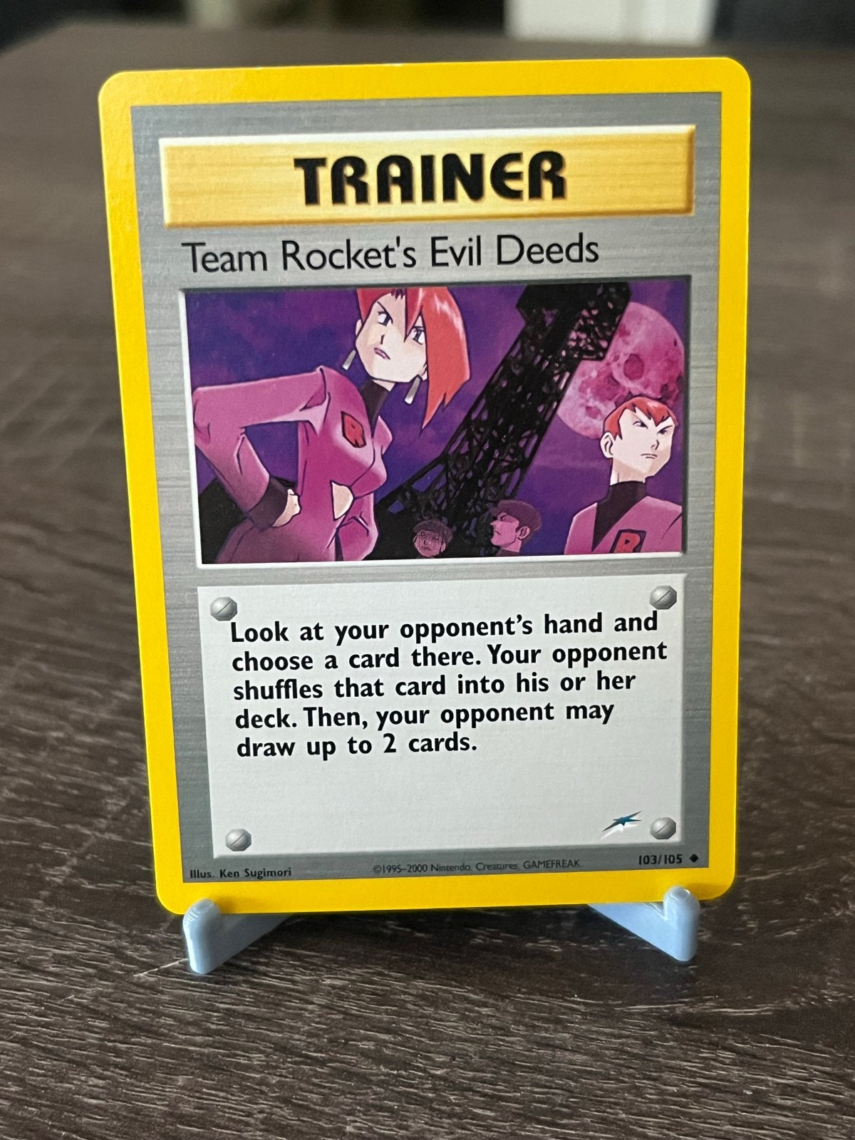 Team Rocket's Evil Needs (103/105) - Neo Destiny - EX, Ophalen of Verzenden, Gebruikt, Losse kaart