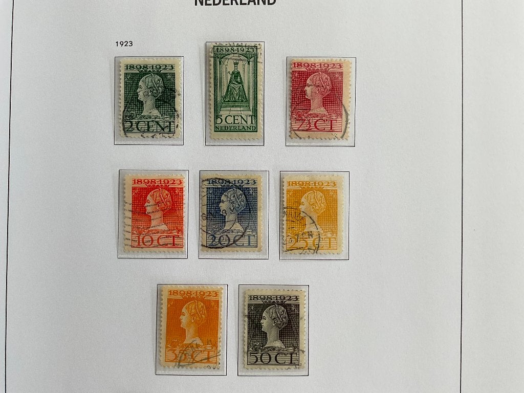 nederland NVPH 121 t/m 128 gestempeld, Postzegels en Munten, Ophalen of Verzenden, Gestempeld