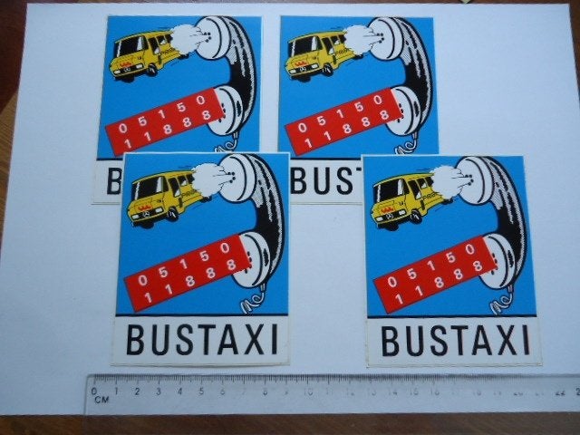 sticker oud BUS TAXI Fram autobus mercedes sneek heerenveen, Verzamelen, Verzenden, Zo goed als nieuw, Bedrijf of Vereniging