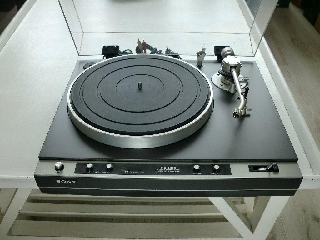 Sony PS-X50 2-Speed Direct-Drive Turntable onderhoud gehad., Ophalen, Automatisch, Refurbished, Platenspeler