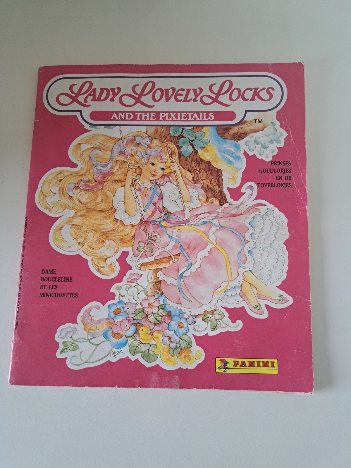 Lady Lovely locks panini album vintage jaren 80, Ophalen of Verzenden, Gebruikt