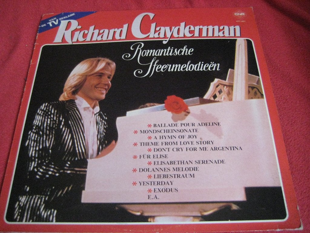 LP, Richard Clayderman: Romantische Sfeermelodieen, Ophalen of Verzenden, Zo goed als nieuw, 12 inch