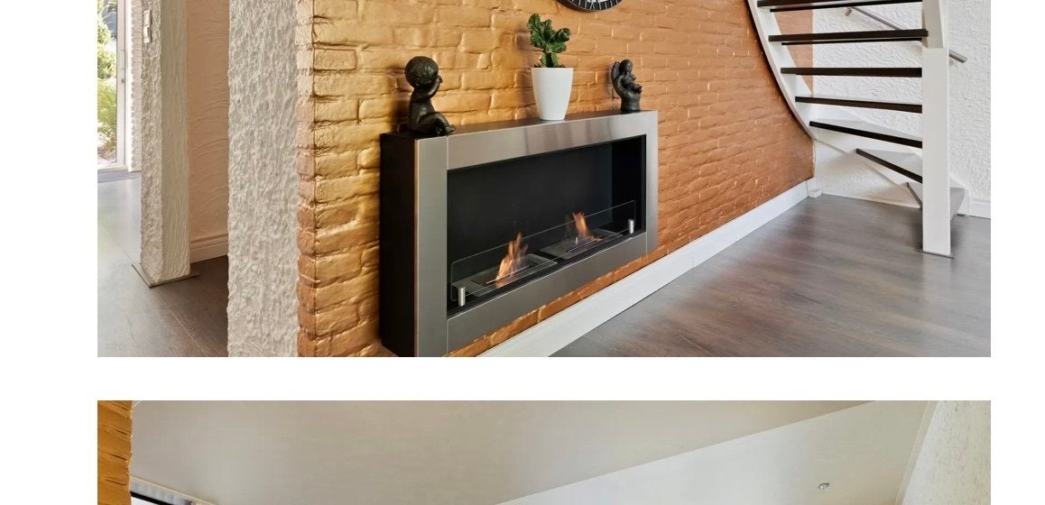 Moderne Bio-ethanol Haard - Wandmodel, Huis en Inrichting, Ophalen, Zo goed als nieuw, Hangende haard, Gelhaard