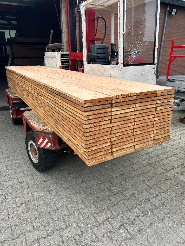 Douglas fijn bezaagd 25x245 | 2,5x24,5, Ophalen of Verzenden, Nieuw, 250 cm of meer, Balken