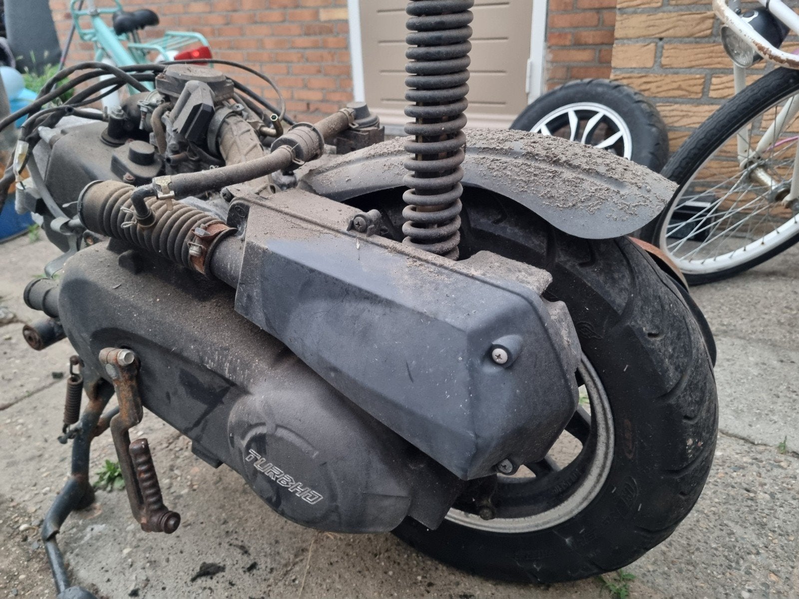 4 takt blok met 10inch velgen, Ophalen, Gebruikt, Blok, Overige merken