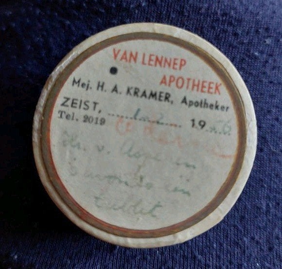 Apotheek doosje 1956, Ophalen of Verzenden