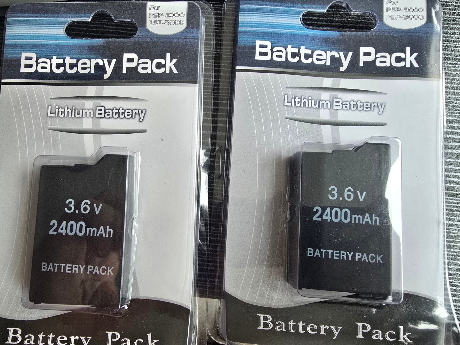 2x Nieuwe Lithium Batterijen voor PSP-2000 en PSP-3000, Ophalen of Verzenden, Nieuw, Zwart, PSP 3000