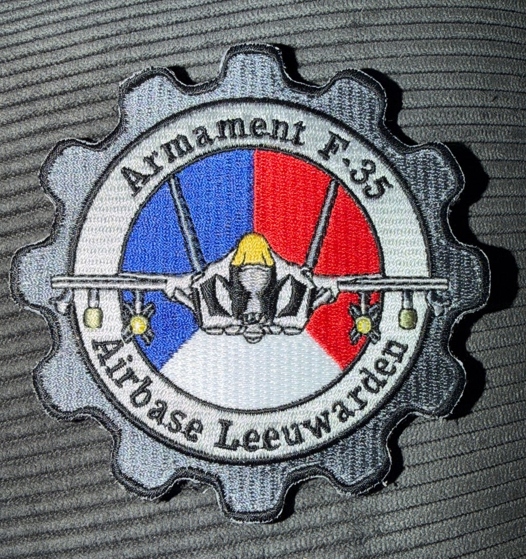 Airbase Leeuwarden Armament F-35 Patch 322 sqn, Ophalen of Verzenden, Luchtmacht, Nederland, Embleem of Badge