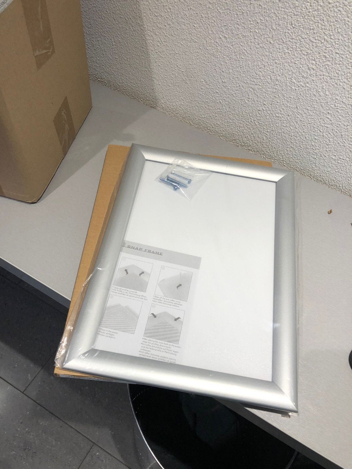 Nieuwe A4 Snap Frame - Zilverkleurige Clicklijst, Ophalen, Clicklijst, Nieuw, Zilver
