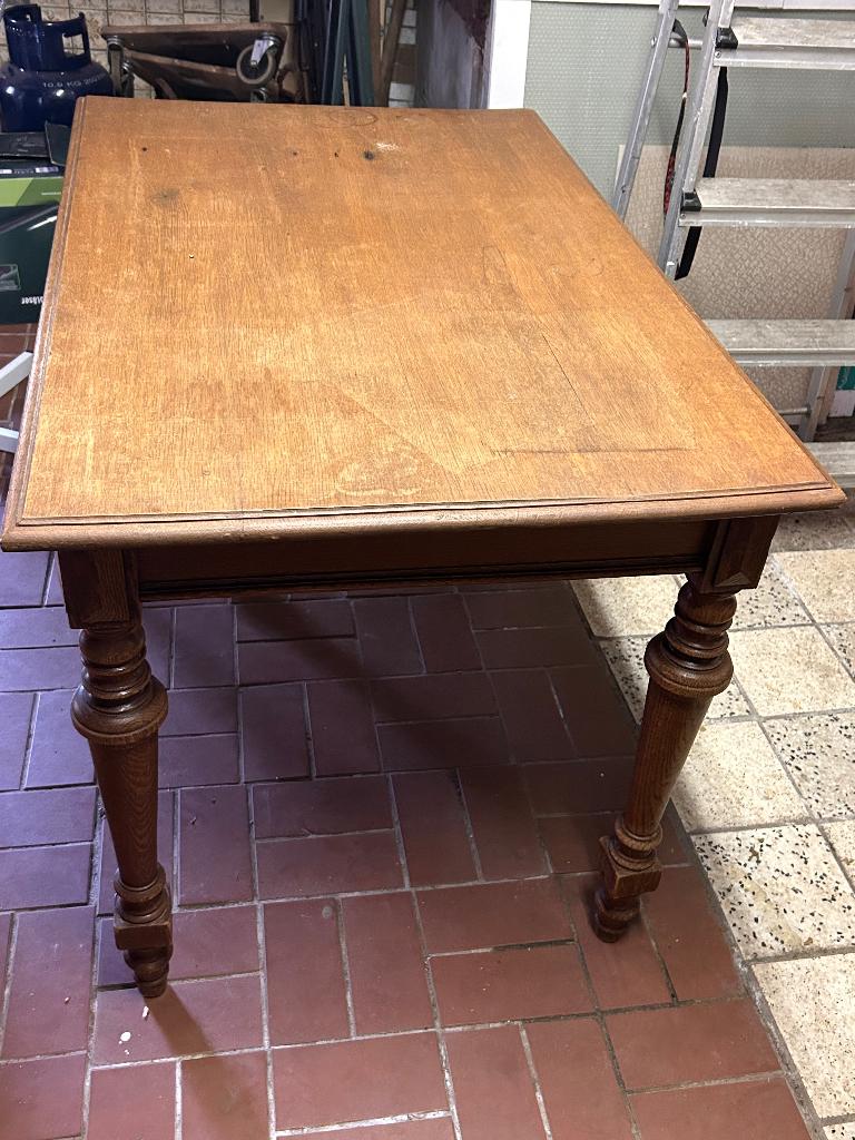 Kleine Eiken houten tafel, Huis en Inrichting, Tafels | Eettafels, Ophalen, Gebruikt, 100 tot 150 cm, Eikenhout