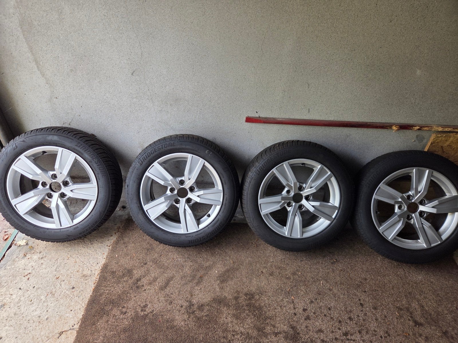 Twéé sets Audi velgen 16 inch met winterbanden, Auto-onderdelen, Ophalen, Gebruikt, 16 inch, Banden en Velgen