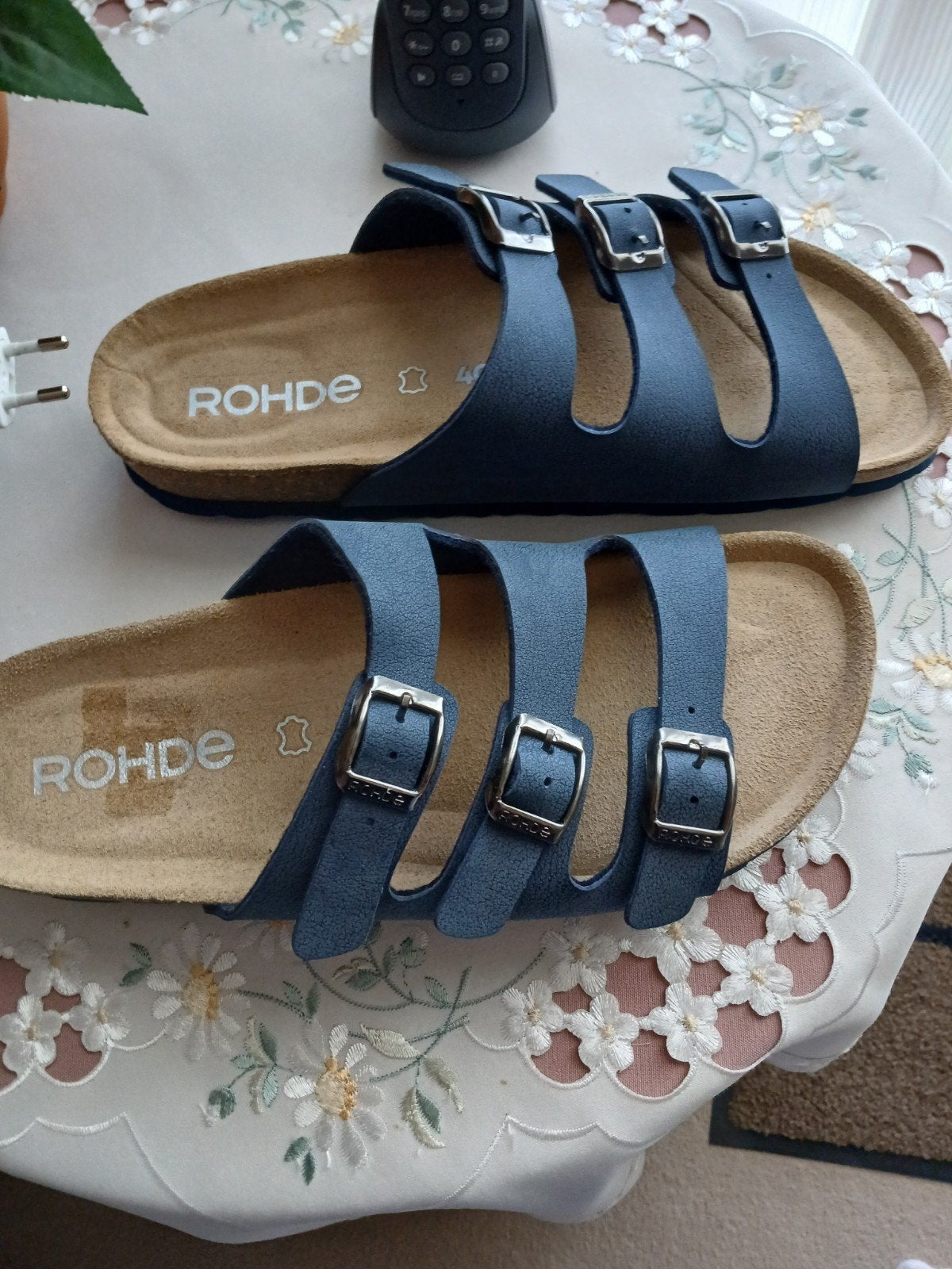 Rohde slippers blauw maat 39 NIEUW, Kleding | Dames, Schoenen, Ophalen of Verzenden, Nieuw, Blauw