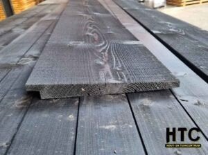 Vuren Zweeds rabat, zwart geïmpregneerd 11/22x165mm werkend!, Ophalen, Nieuw, 250 cm of meer, Planken