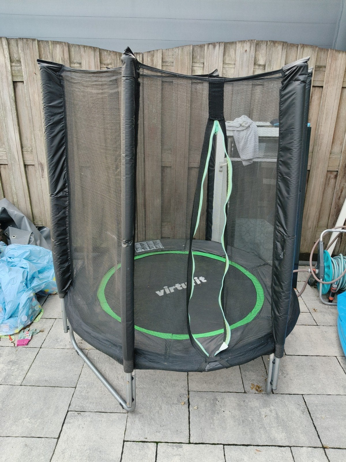 VirtuFit Trampoline met veiligheidsnet, Ophalen, Gebruikt